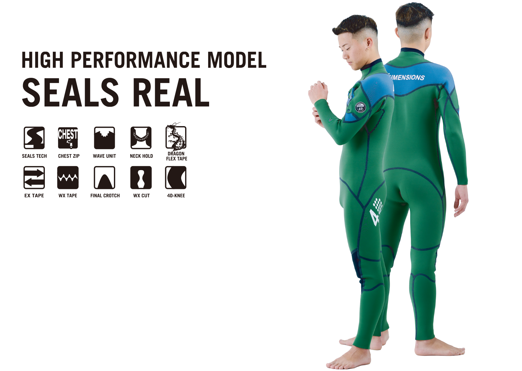 SEALS-REAL｜4Dimensions Wetsuits